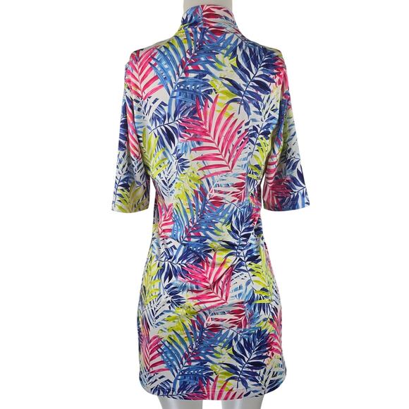 Tail Tropical Leaves Athletic Vacation Pickle Ball Pockets Women's Dress M - Picture 2 of 3